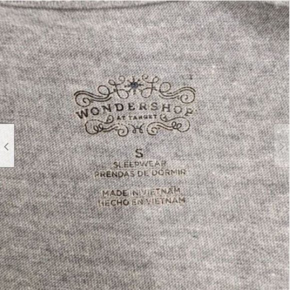 Wondershop by Target Tee Sz S Gray Mama Bear Buffalo Plaid Long Sleeve Sleep PJs - Picture 5 of 5